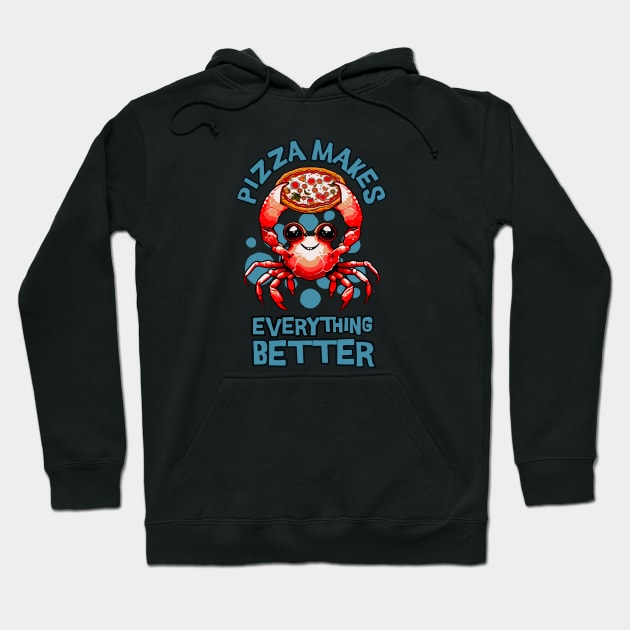 Pizza crab Hoodie by Graffik-Peeps